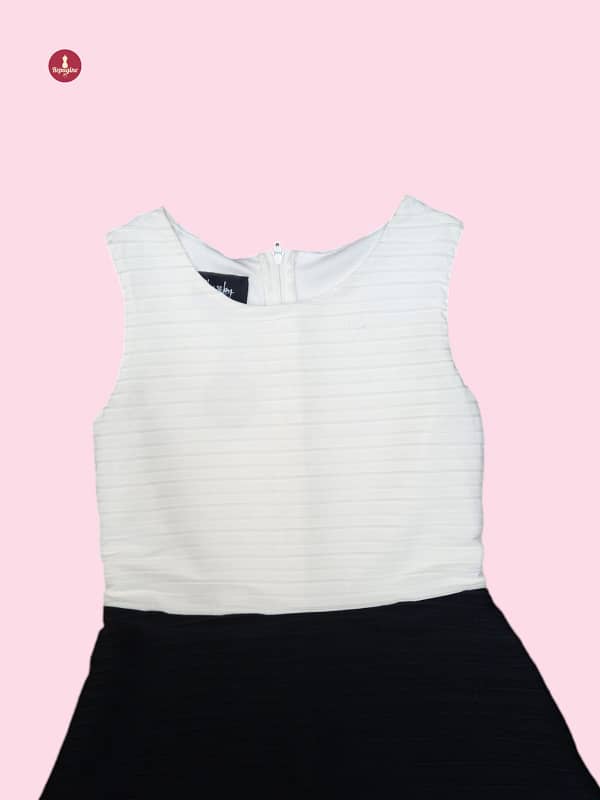 vestido infantil preto e branco by by girl - #brechó - Image 2