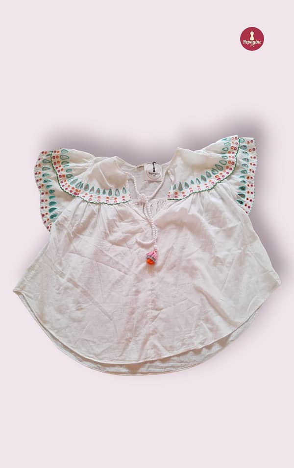 blusa branca jo: sofisticação e estilo em uma única peça - brechó (217004)