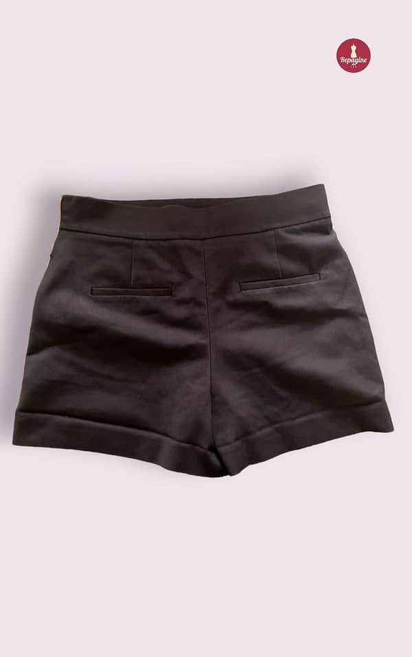 shorts preto zara woman: versátil, confortável e durável - (brechó) 217022 - Image 3