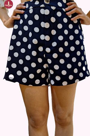 Shorts de póa azul marinho da market 33 | 181393 #brechó