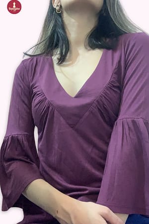 Blusa roxa costume | #brechó) mcc103a