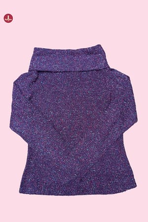 blusa de gola alta marca fruitier collection - #brechó