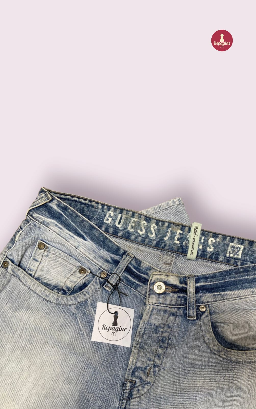 Guess rebel outlet straight leg jeans